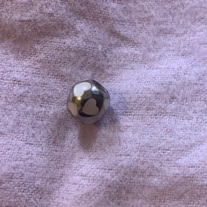 Pandora 925 love me hearts mother of Perl charm